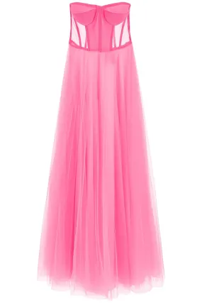 1913 dresscode tulle long bustier dress