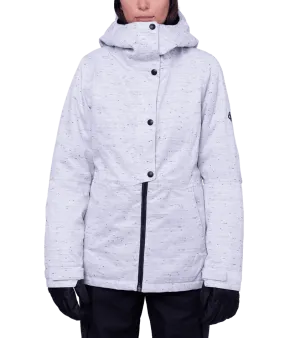 686 Women's Rumor Insulated Snowboard Jacket White Slub 2024