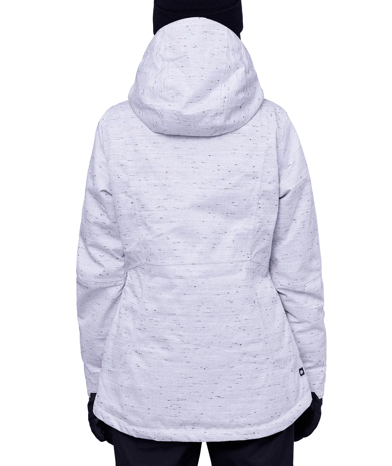 686 Women's Rumor Insulated Snowboard Jacket White Slub 2024