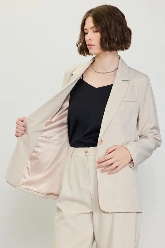 ABIGAIL SINGLE BUTTON BLAZER