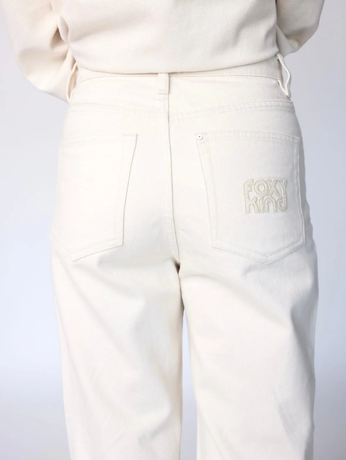 Ace High Denim Pants in Buttermilk