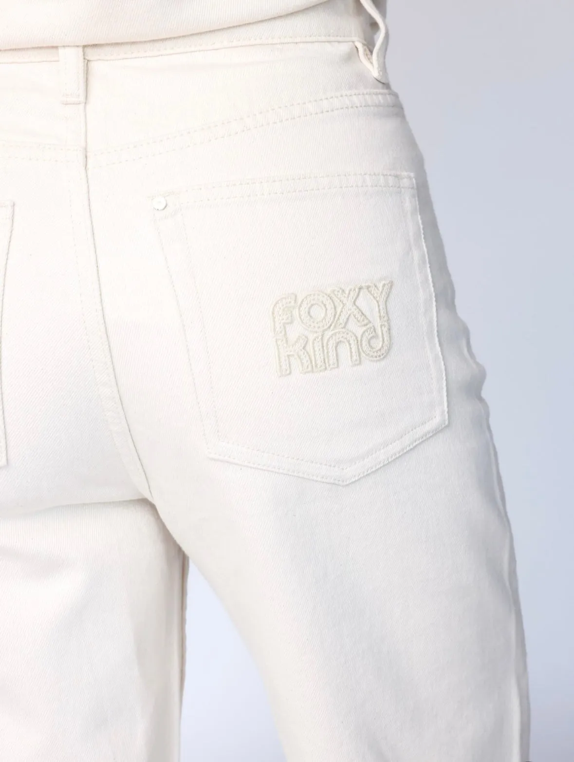 Ace High Denim Pants in Buttermilk