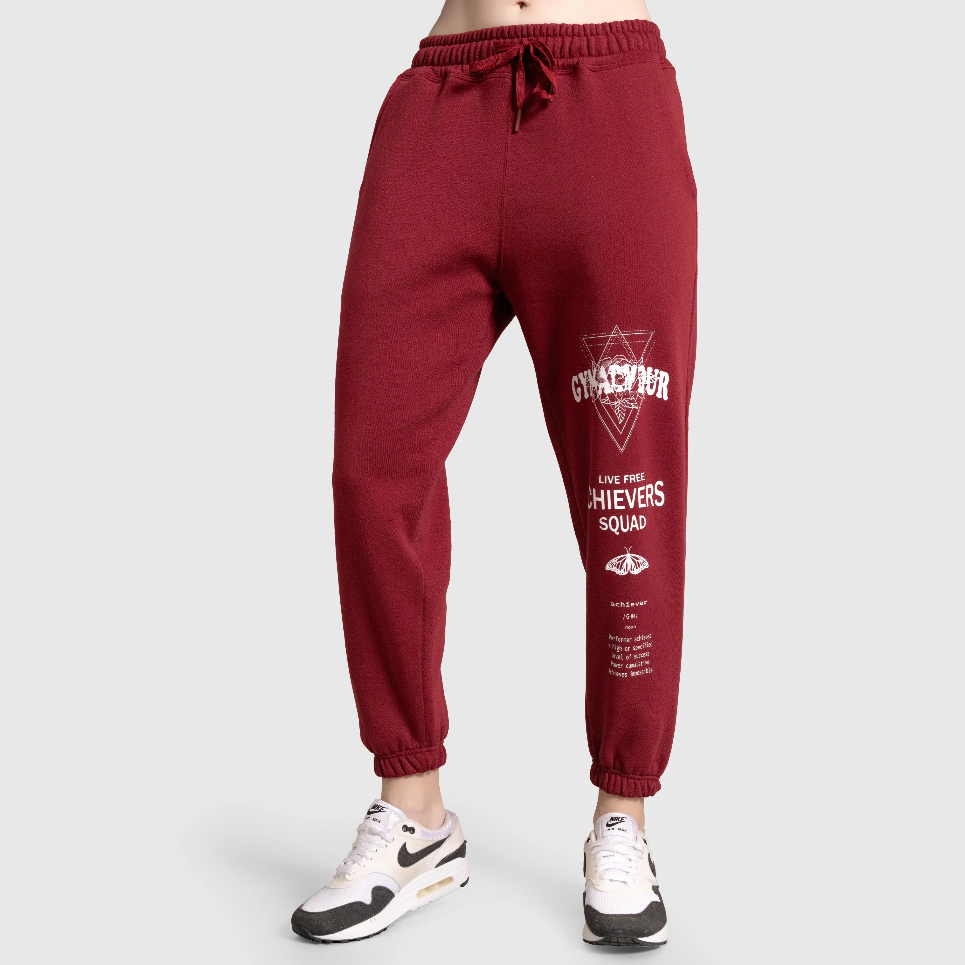 Achievers Joggers (Burgundy)