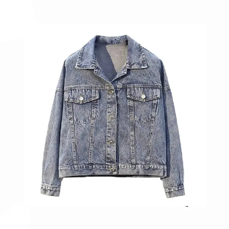 Aesthetic Sequined Tiger Denim Jacket