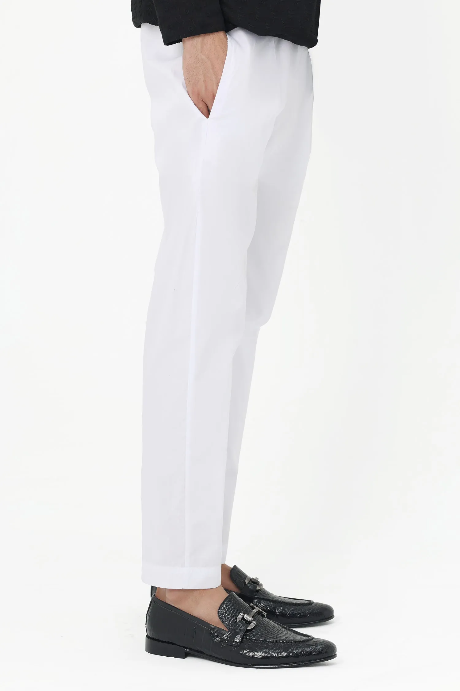 ALMAS TROUSER-WHITE