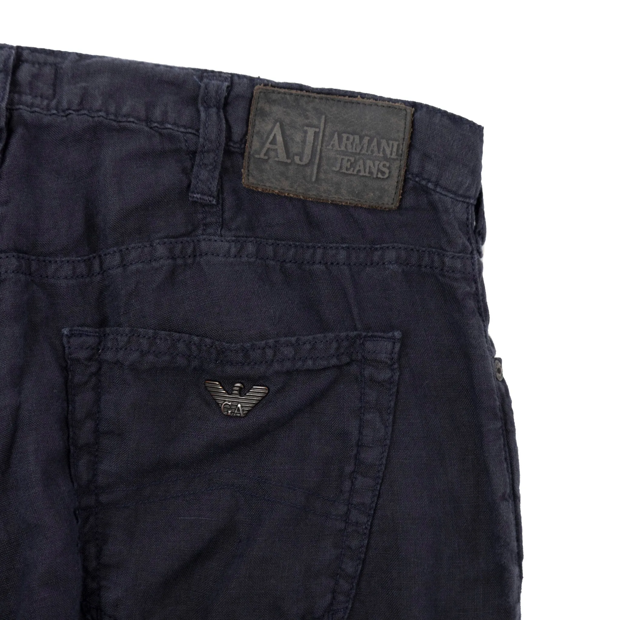 Armani Jeans Navy Lightweight Trousers