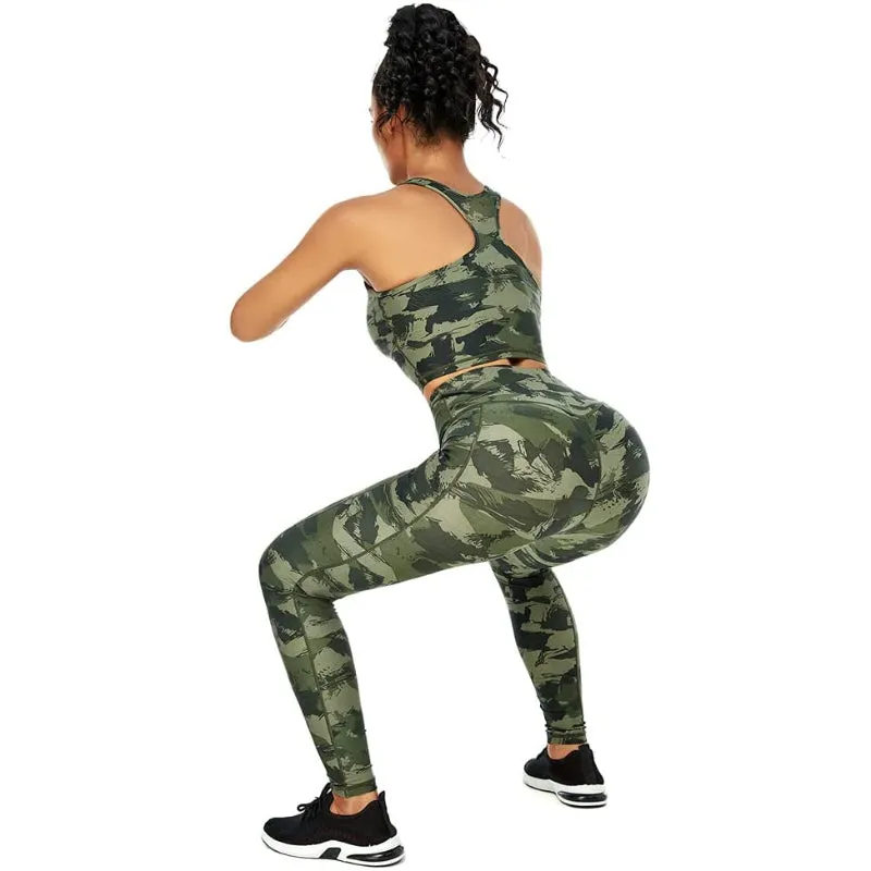 Athena Camo Side Pockets Gym Leggings