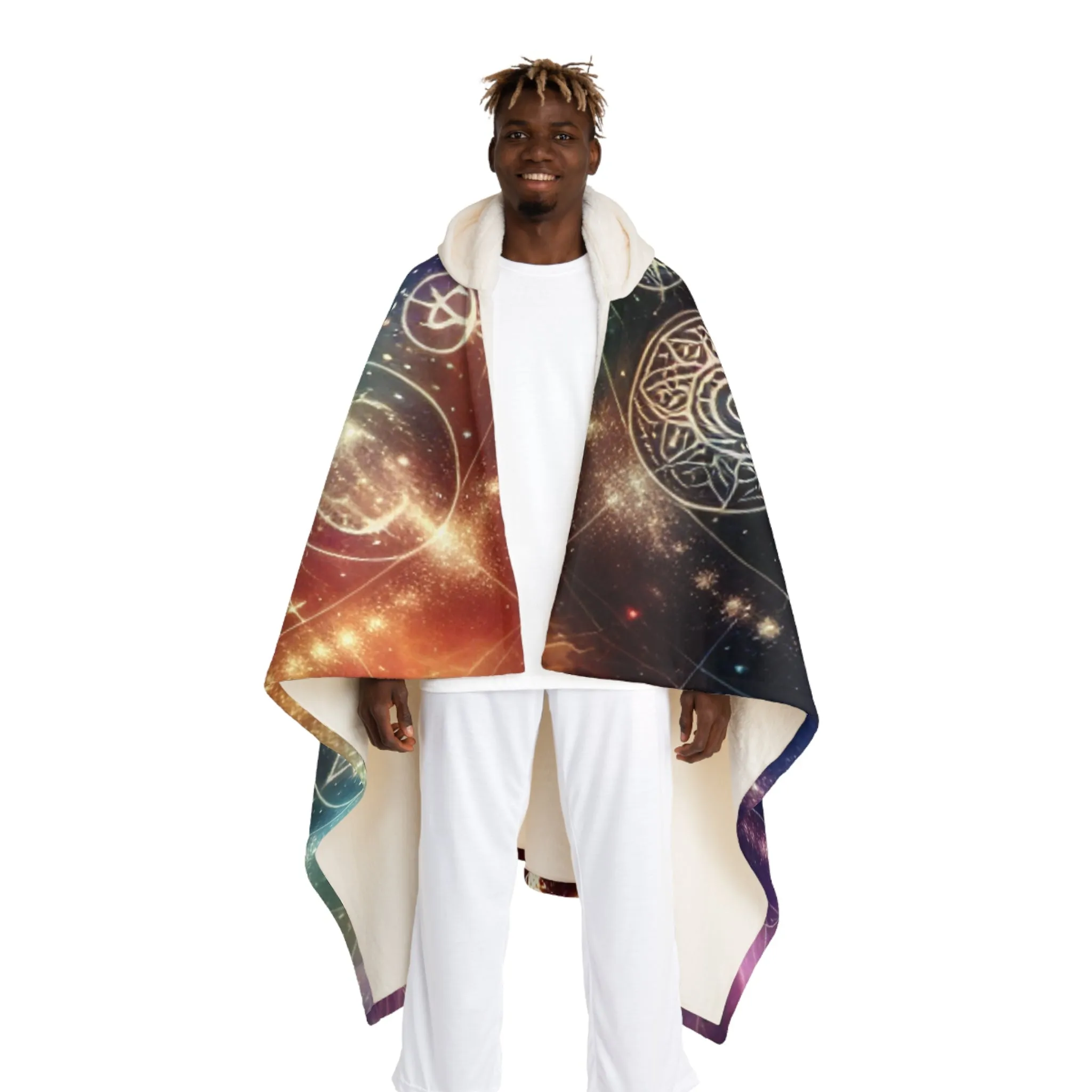 Aurora Starlight - Magical Hooded Sherpa Blanket