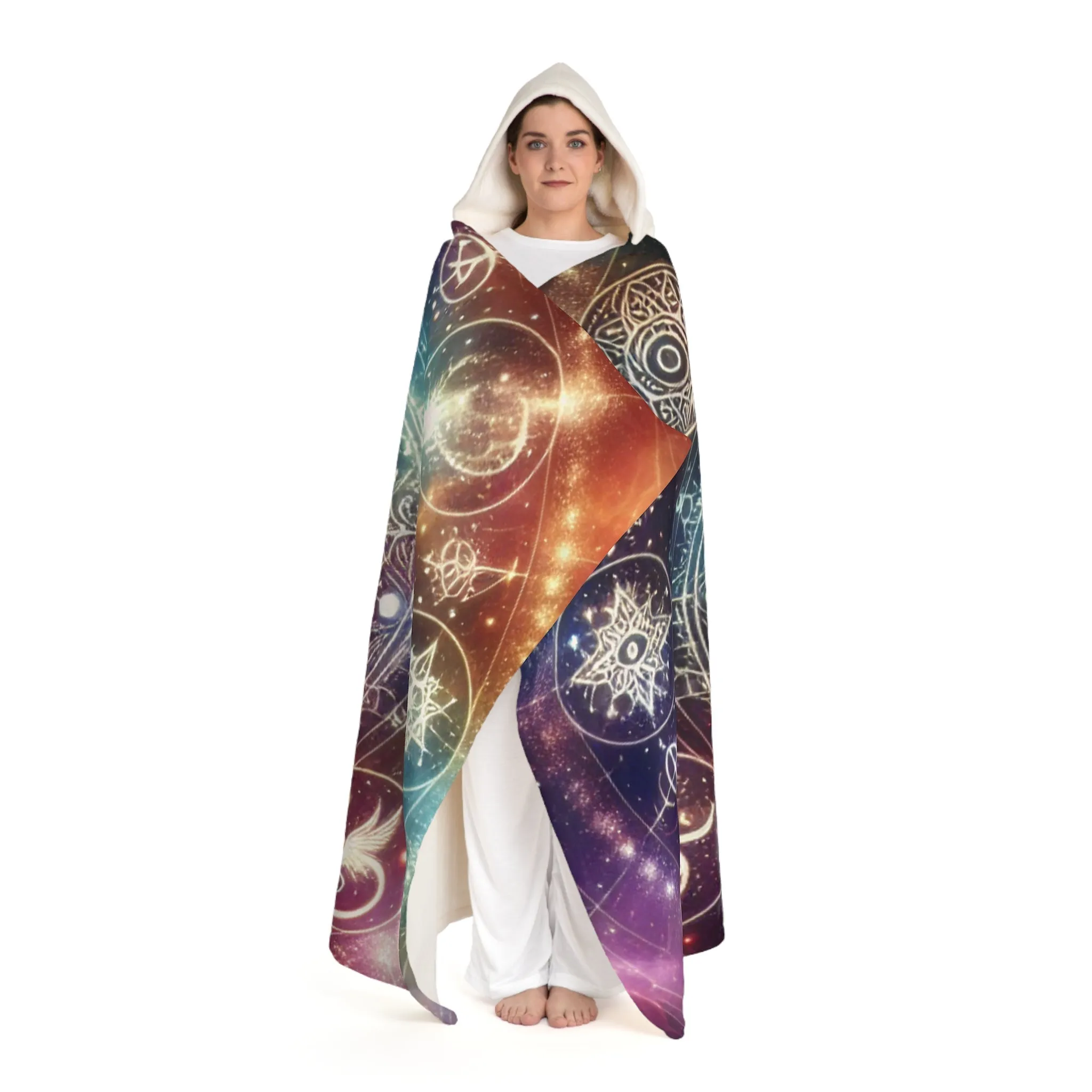 Aurora Starlight - Magical Hooded Sherpa Blanket