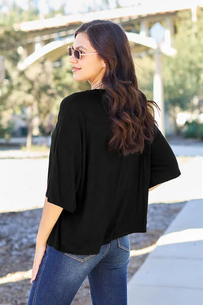 Back To Basics Drop Shoulder Top