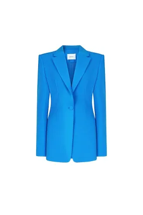 Barker Structured Square Shoulder Crepe Blazer