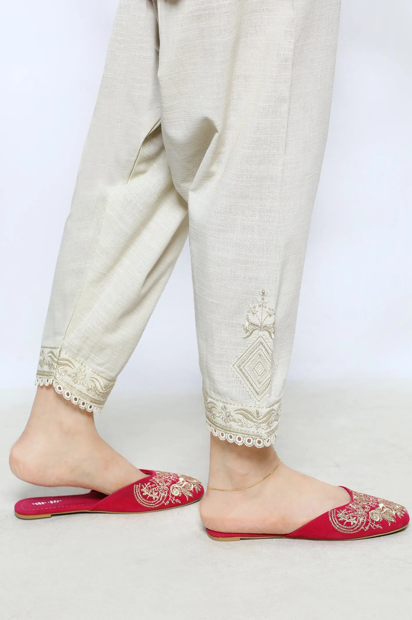 Beige Ladies Trouser