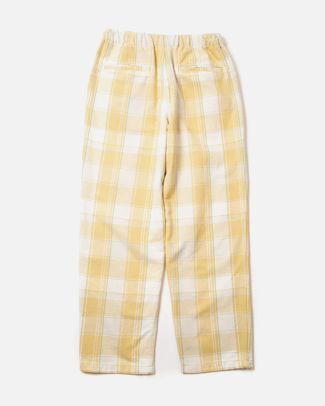 Big Plaid Flannel Pant - Yellow