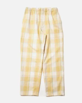 Big Plaid Flannel Pant - Yellow