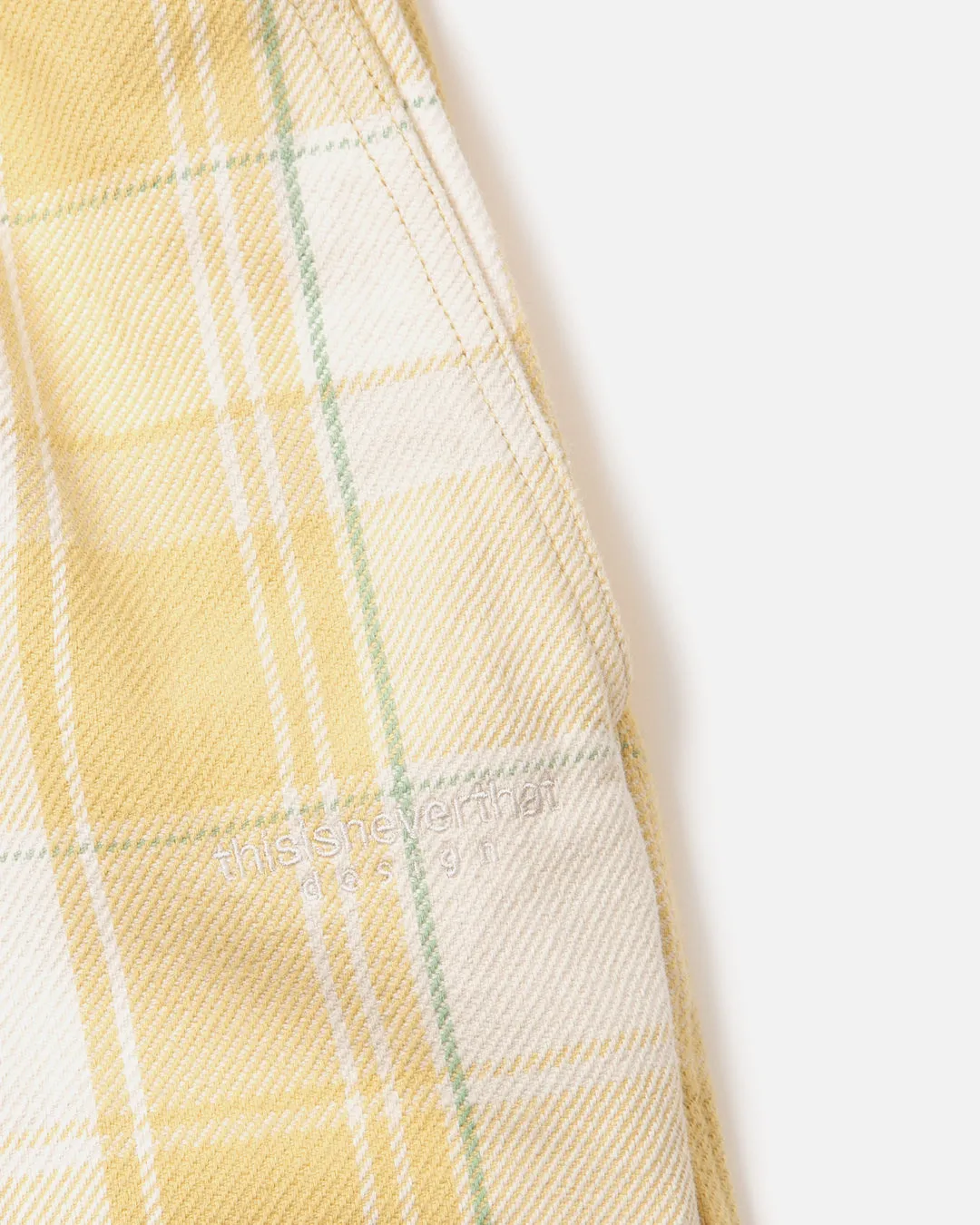 Big Plaid Flannel Pant - Yellow