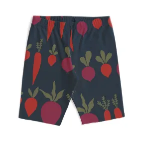 Bike Shorts - Root Vegetables Night Sky