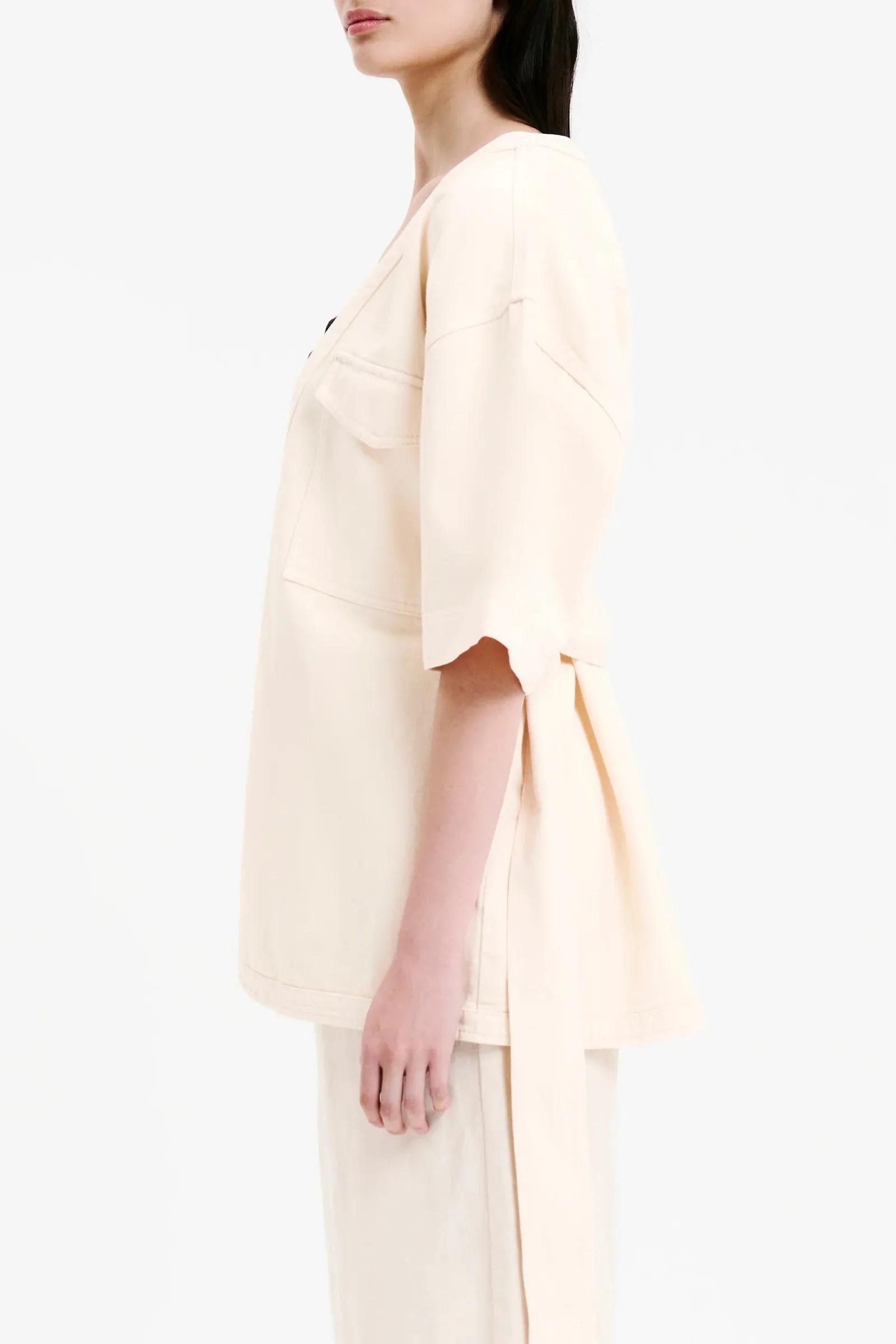 Blaise Tie Front Jacket Cloud