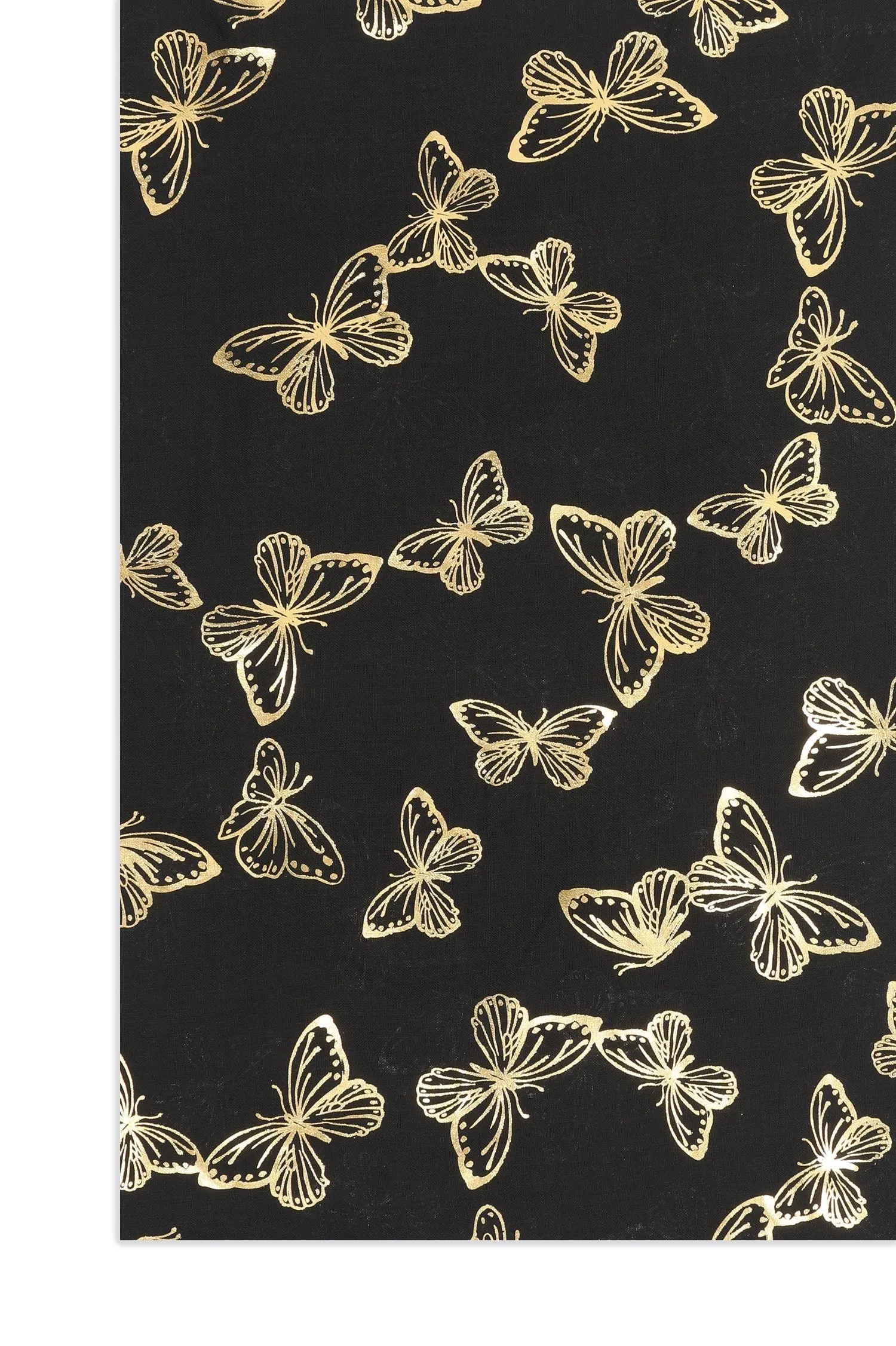 BUTTERFLY SCARF-BLACK