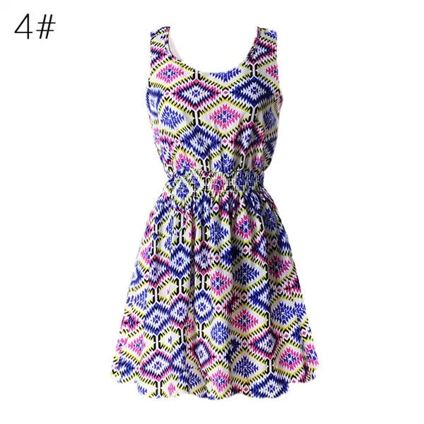 Casual Summer Chiffon Dress Women Clothes Beach Dresses