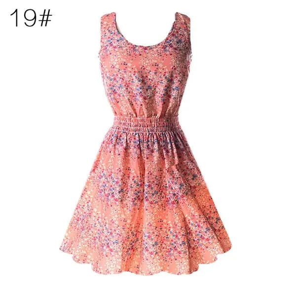 Casual Summer Chiffon Dress Women Clothes Beach Dresses