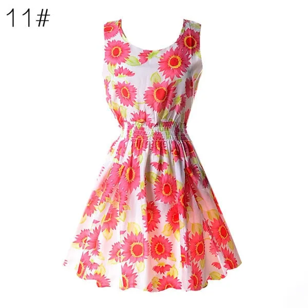 Casual Summer Chiffon Dress Women Clothes Beach Dresses