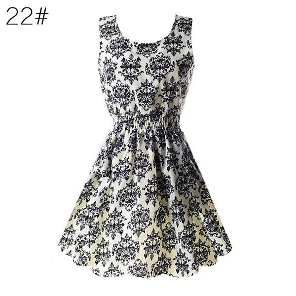 Casual Summer Chiffon Dress Women Clothes Beach Dresses