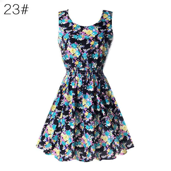 Casual Summer Chiffon Dress Women Clothes Beach Dresses