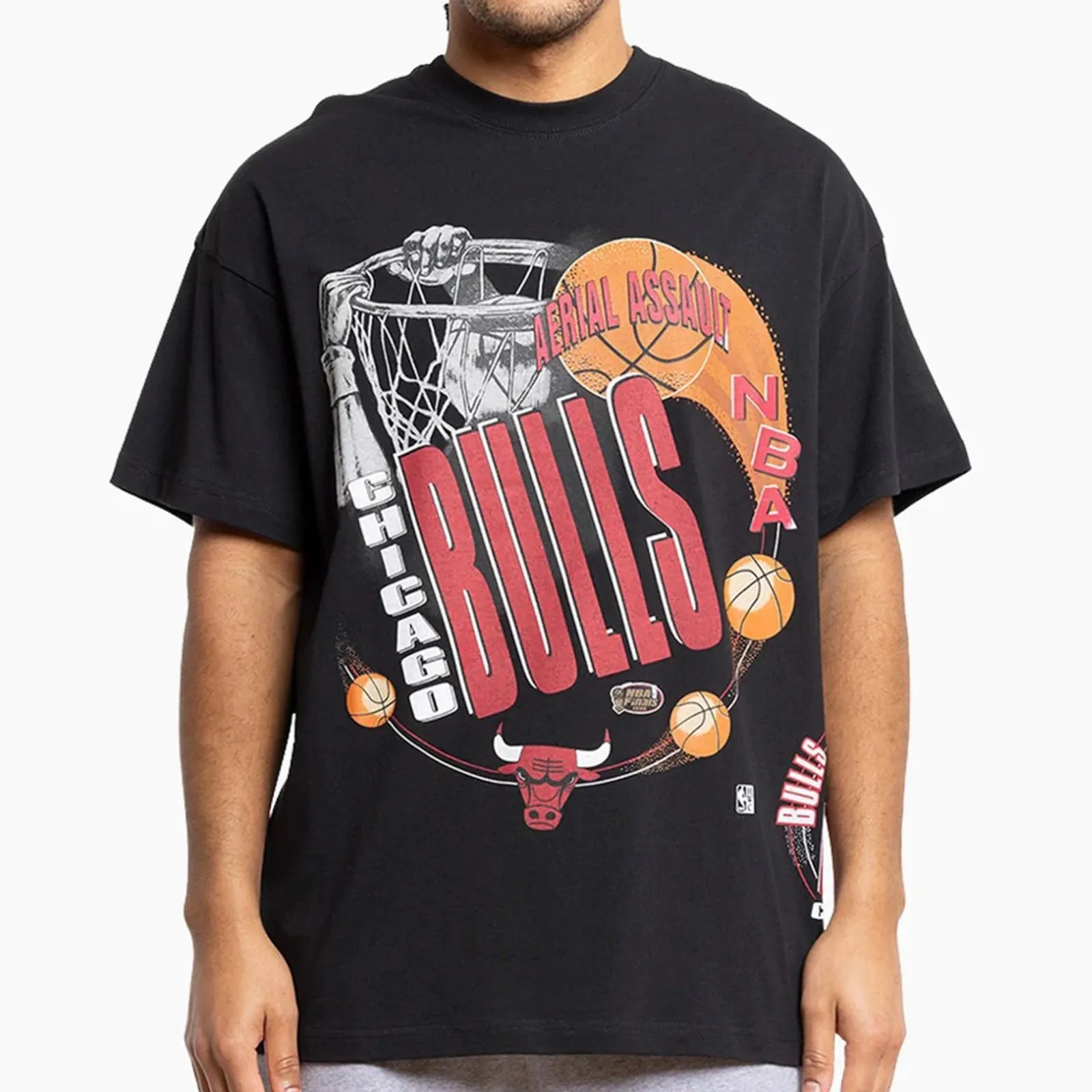 Chicago Bulls Aerial Assault Vintage NBA T-Shirt by Mitchell & Ness