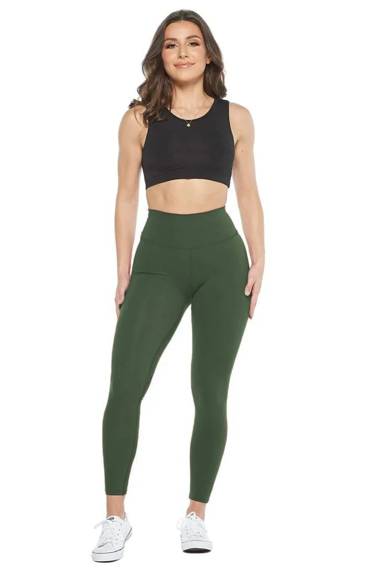 CLASSIC HIGH WAISTED LEGGINGS (Olive)