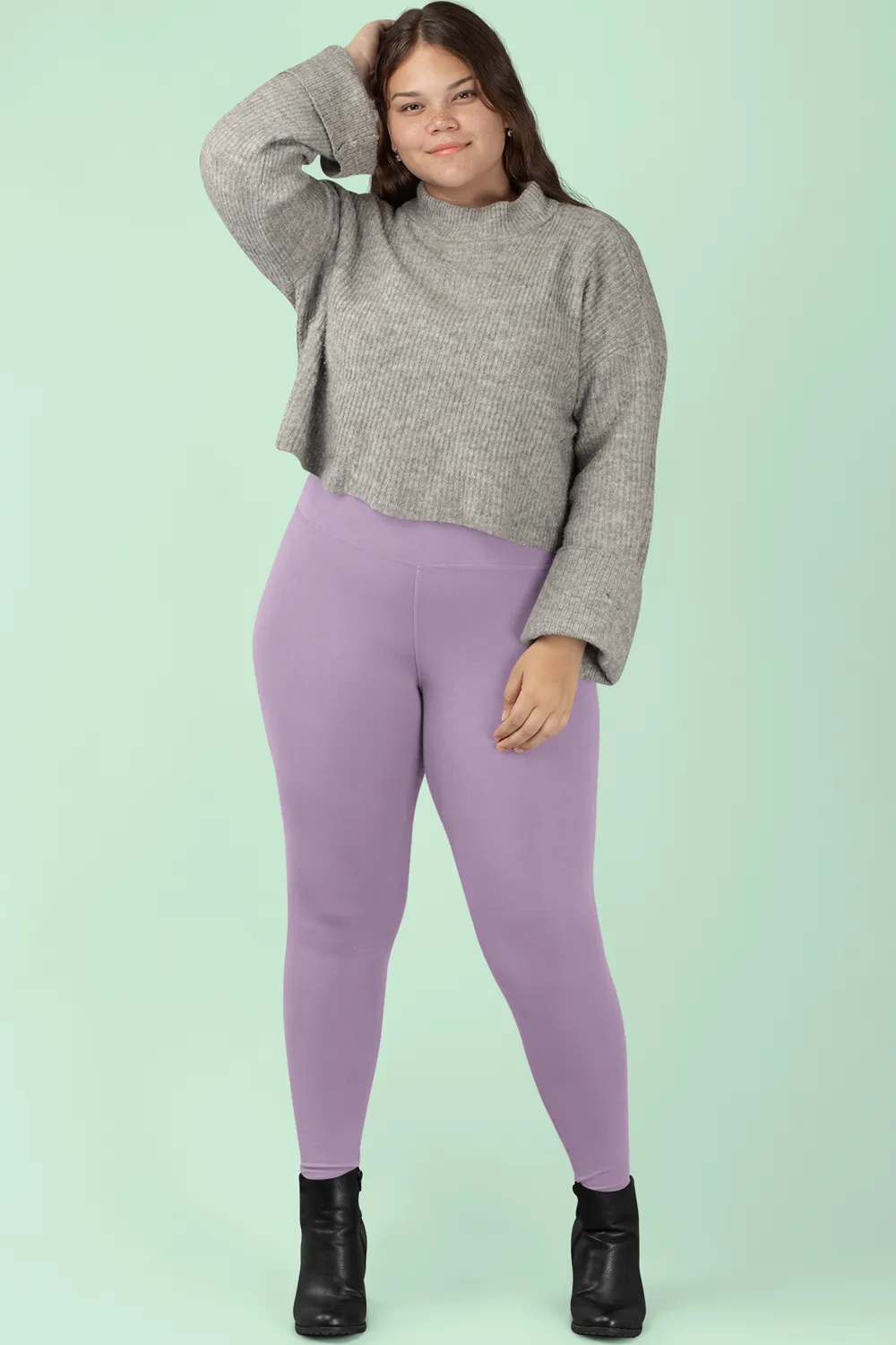 CLASSIC HIGH WAISTED LEGGINGS (Olive)