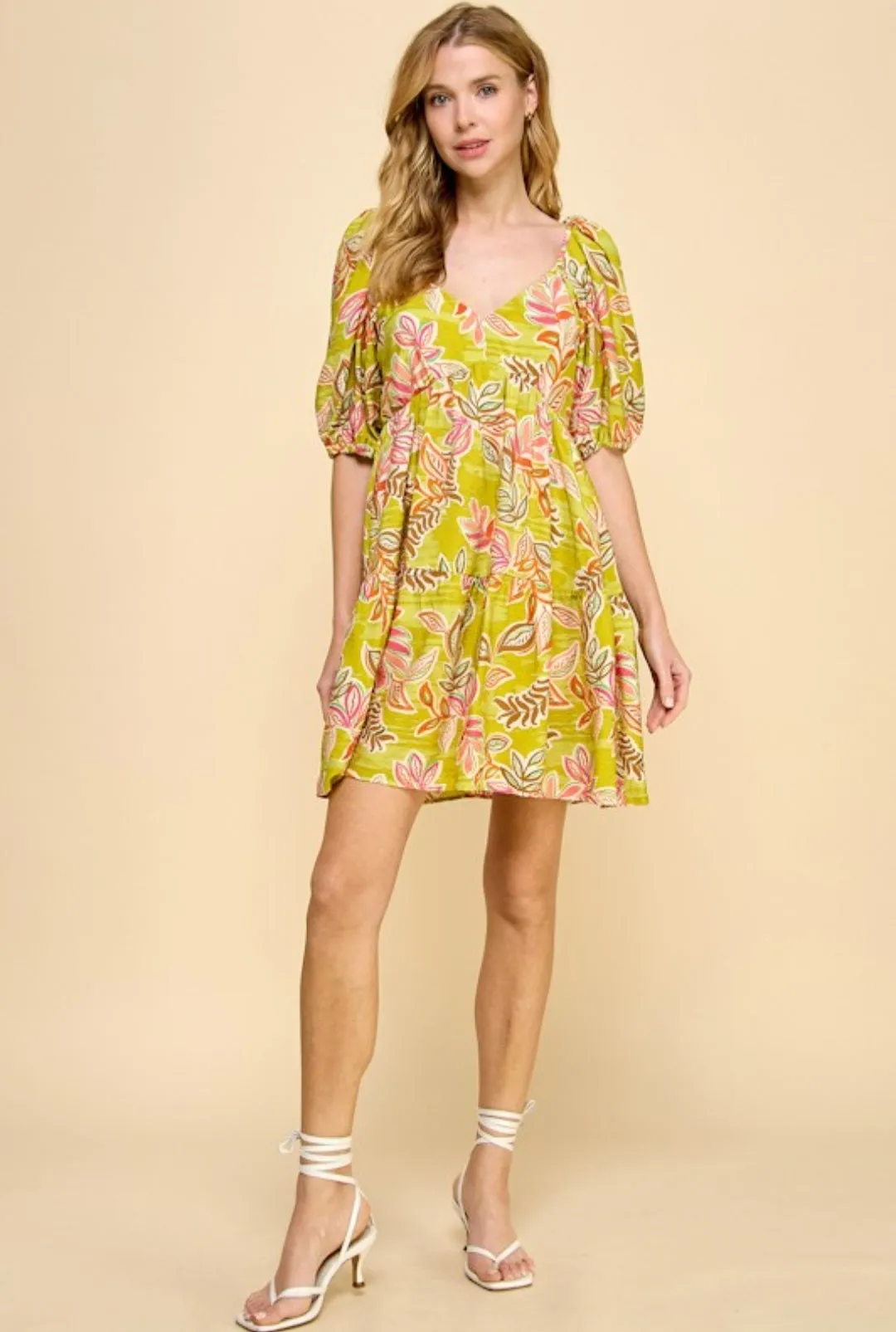 CORRINE FLORAL MINI DRESS