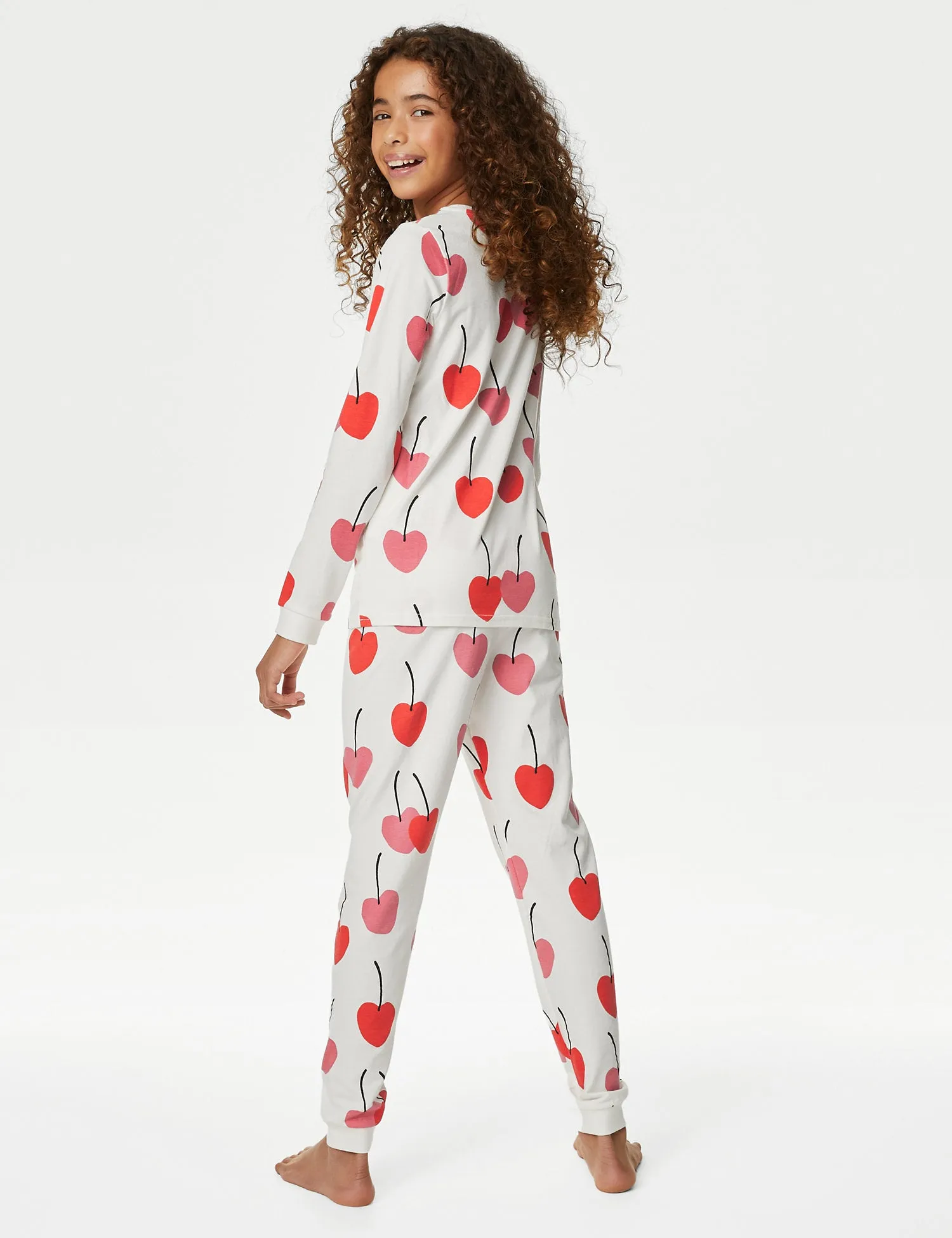 Cotton Rich Cherry Print Pyjamas