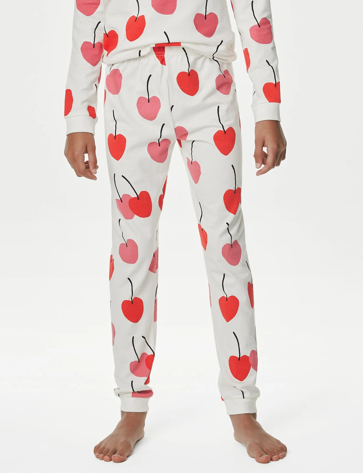 Cotton Rich Cherry Print Pyjamas