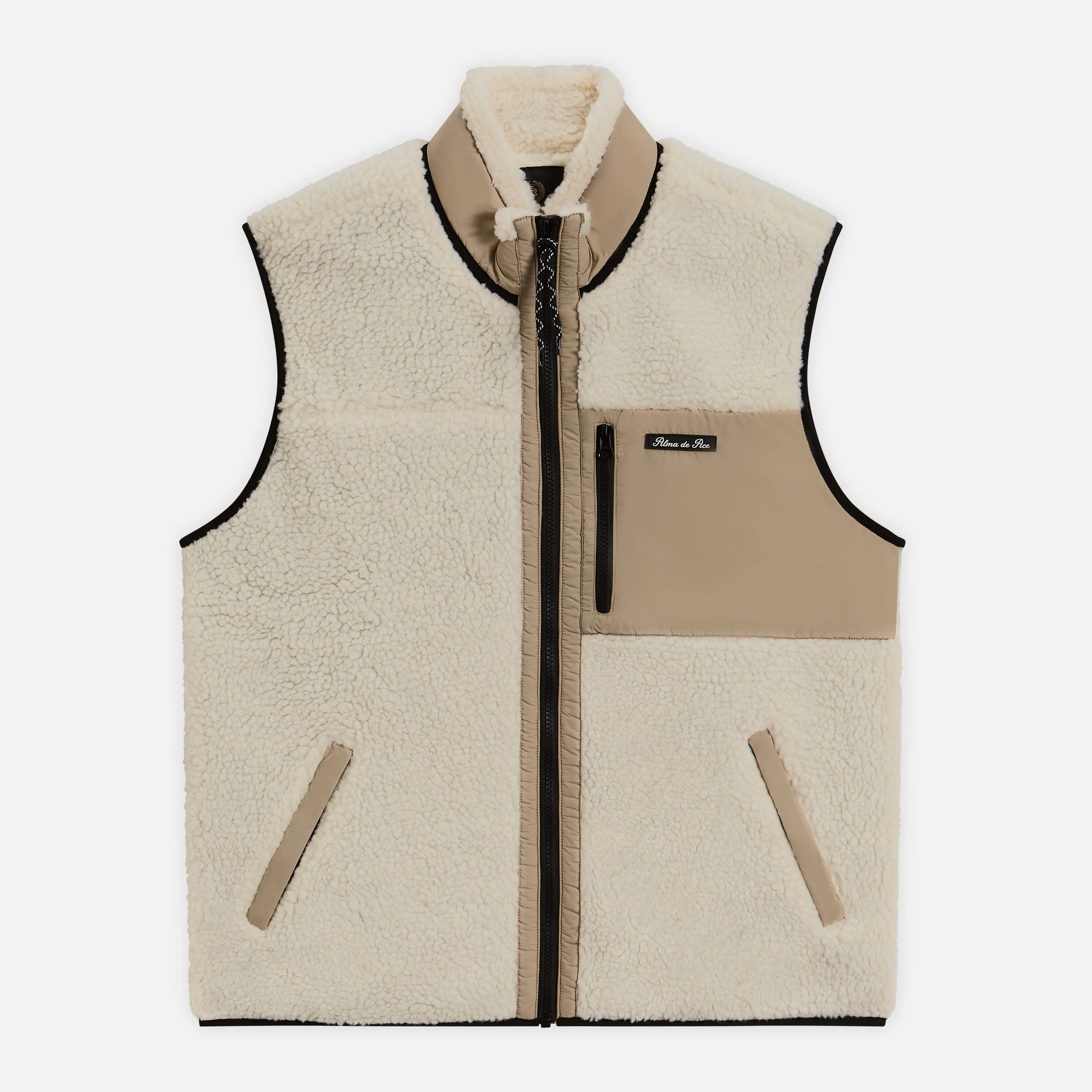 Cream Perla Borg Gilet