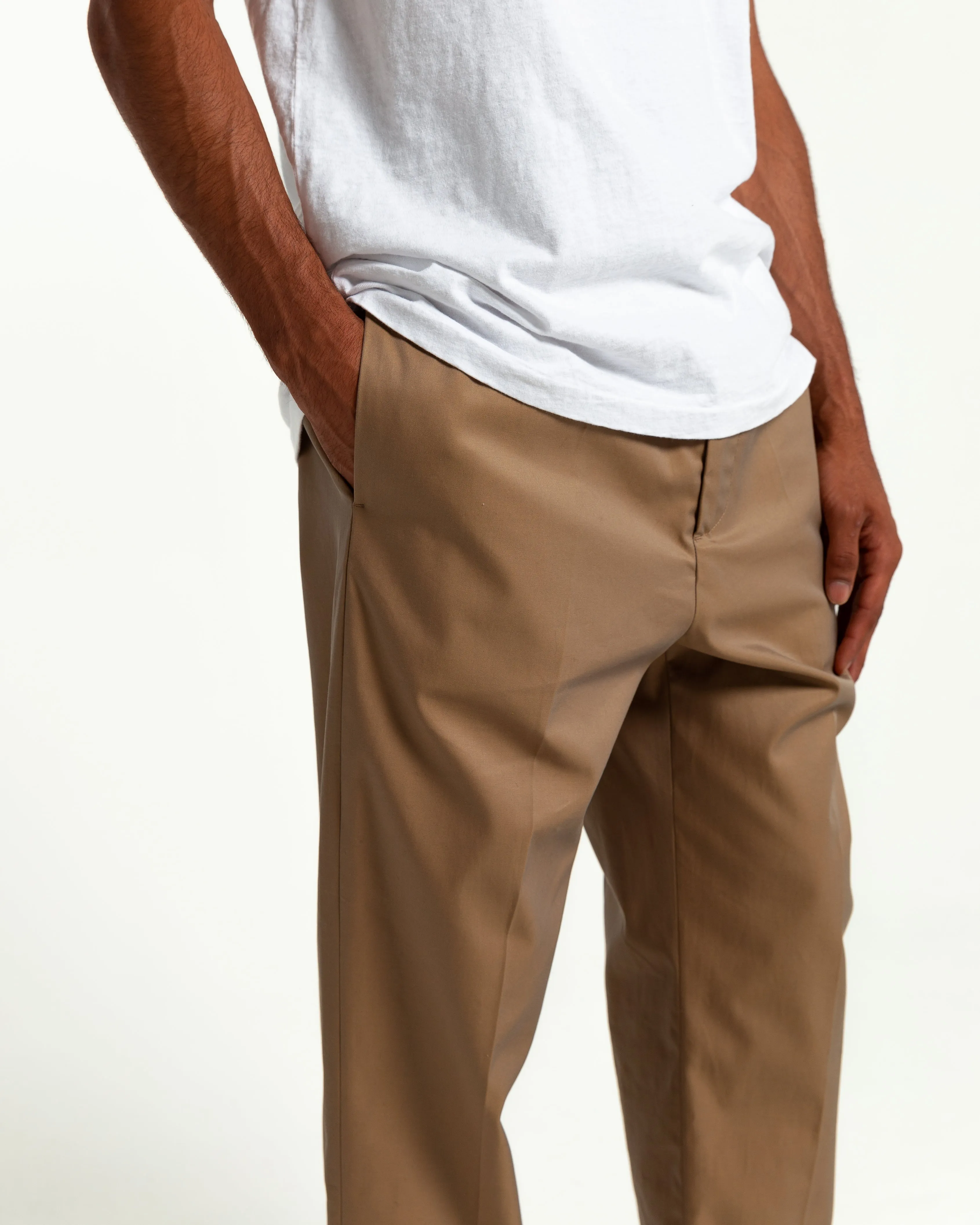 Cropped Tech Trousers in Shark