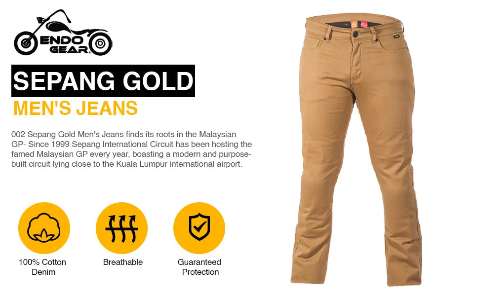 Custom Size Sepang Gold Men's Jeans