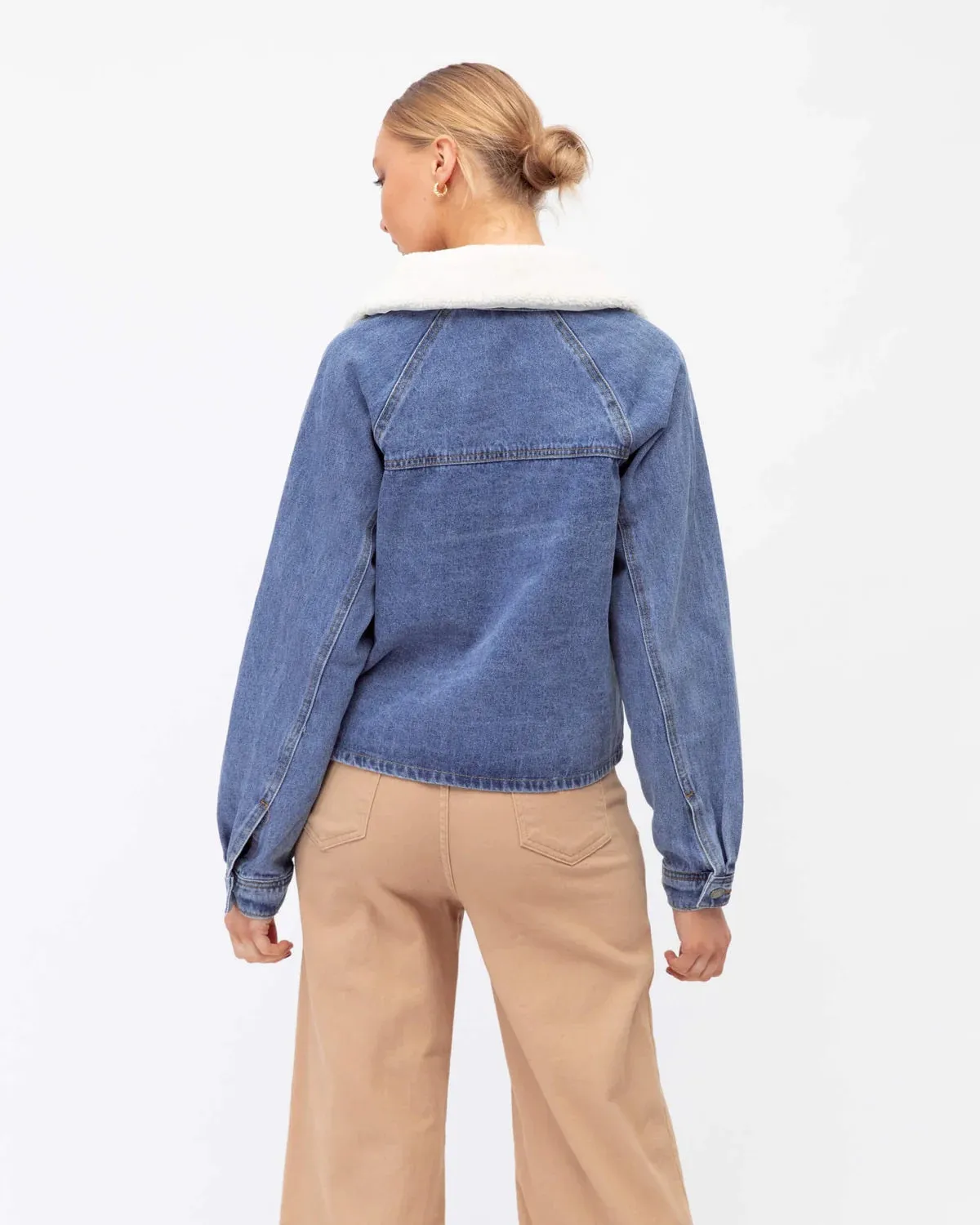 Denim Jacket Sherpa Collar