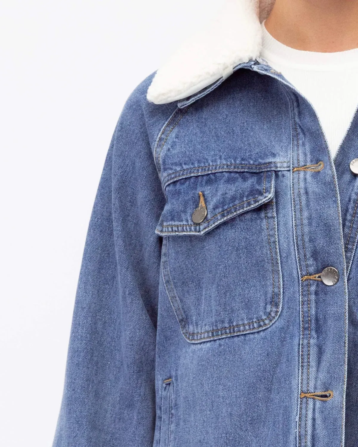 Denim Jacket Sherpa Collar