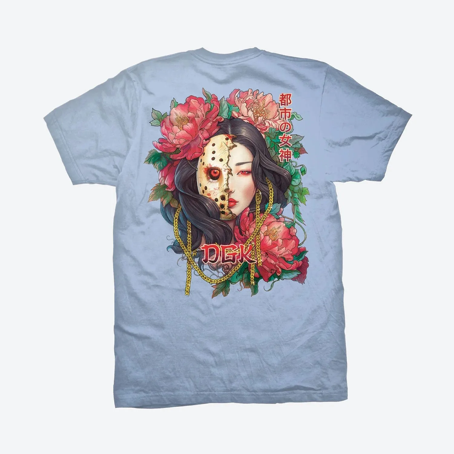 DGK Demon Goddess Graphic T-shirt - Sky Blue