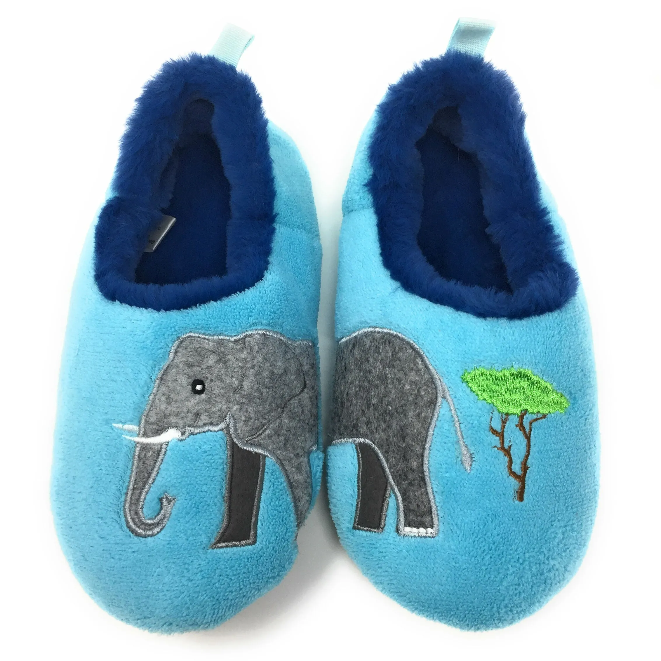 Certainly! 

Original Title: Elephant Slippers

Optimized Title: Cozy Plush Elephant-Themed Slippers for Adults

This title includes modifiers to enhance clarity and appeal. If you need further customization, feel free to provide more details about the product or target audience!