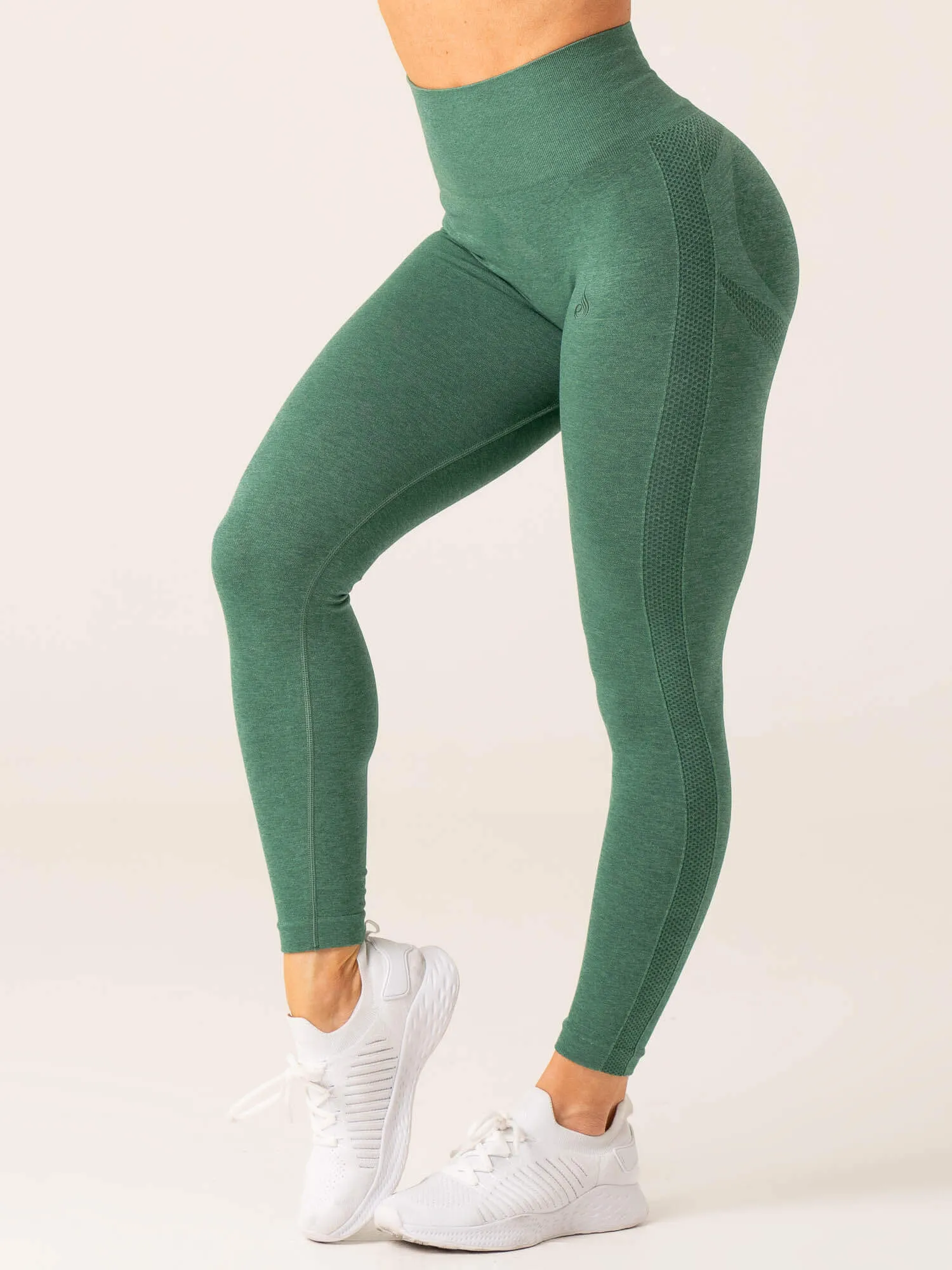 Evolve Seamless Leggings - Green Marl