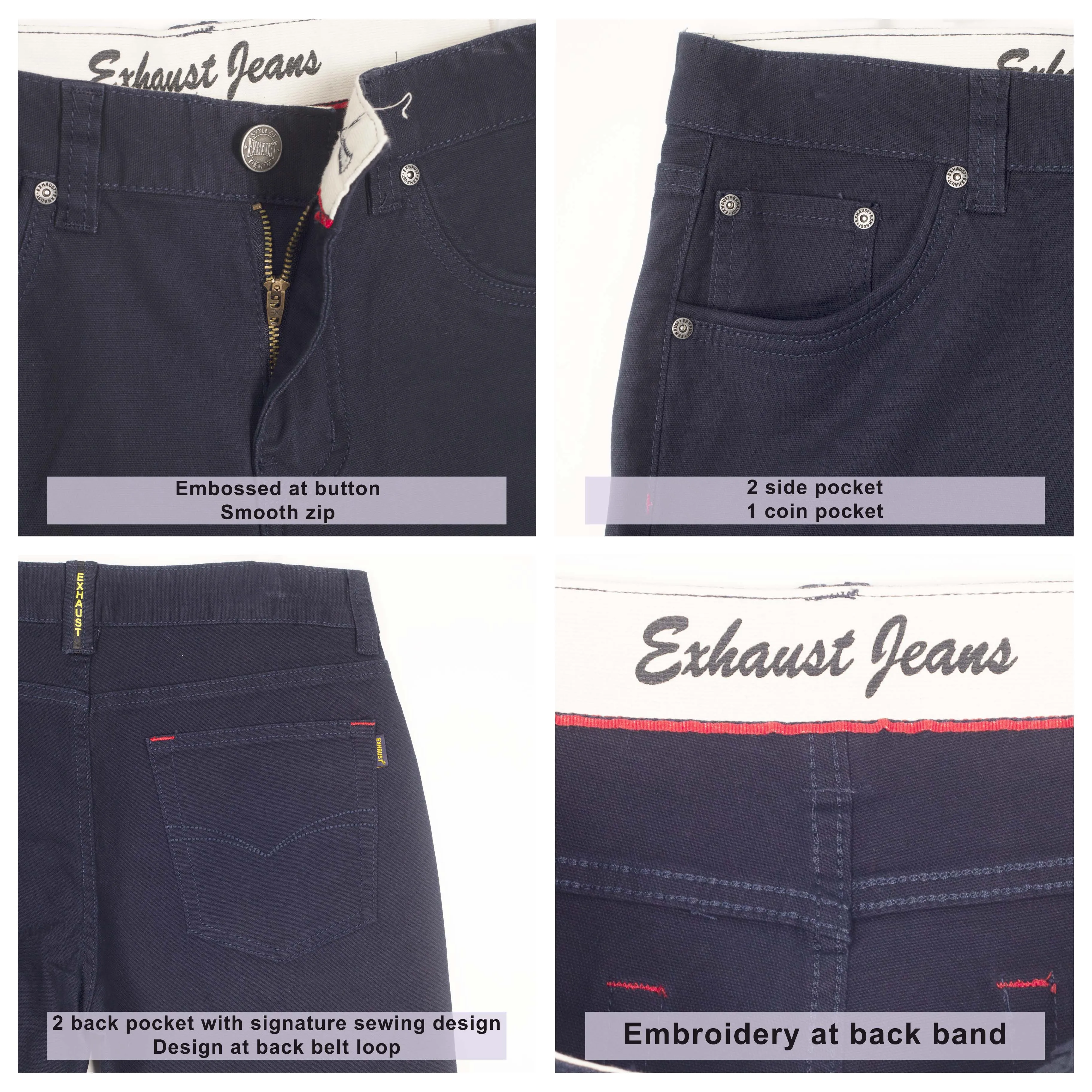 EXHAUST JEANS SHORT PANTS [Slim Fit] 1453