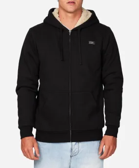 Fifty Two Sherpa Zip Hoodie - Black