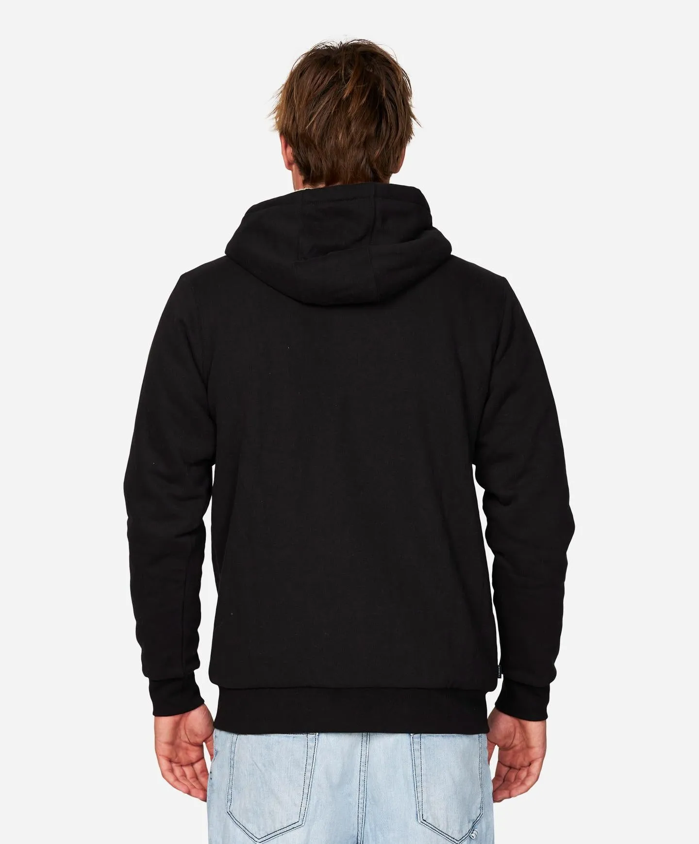 Fifty Two Sherpa Zip Hoodie - Black