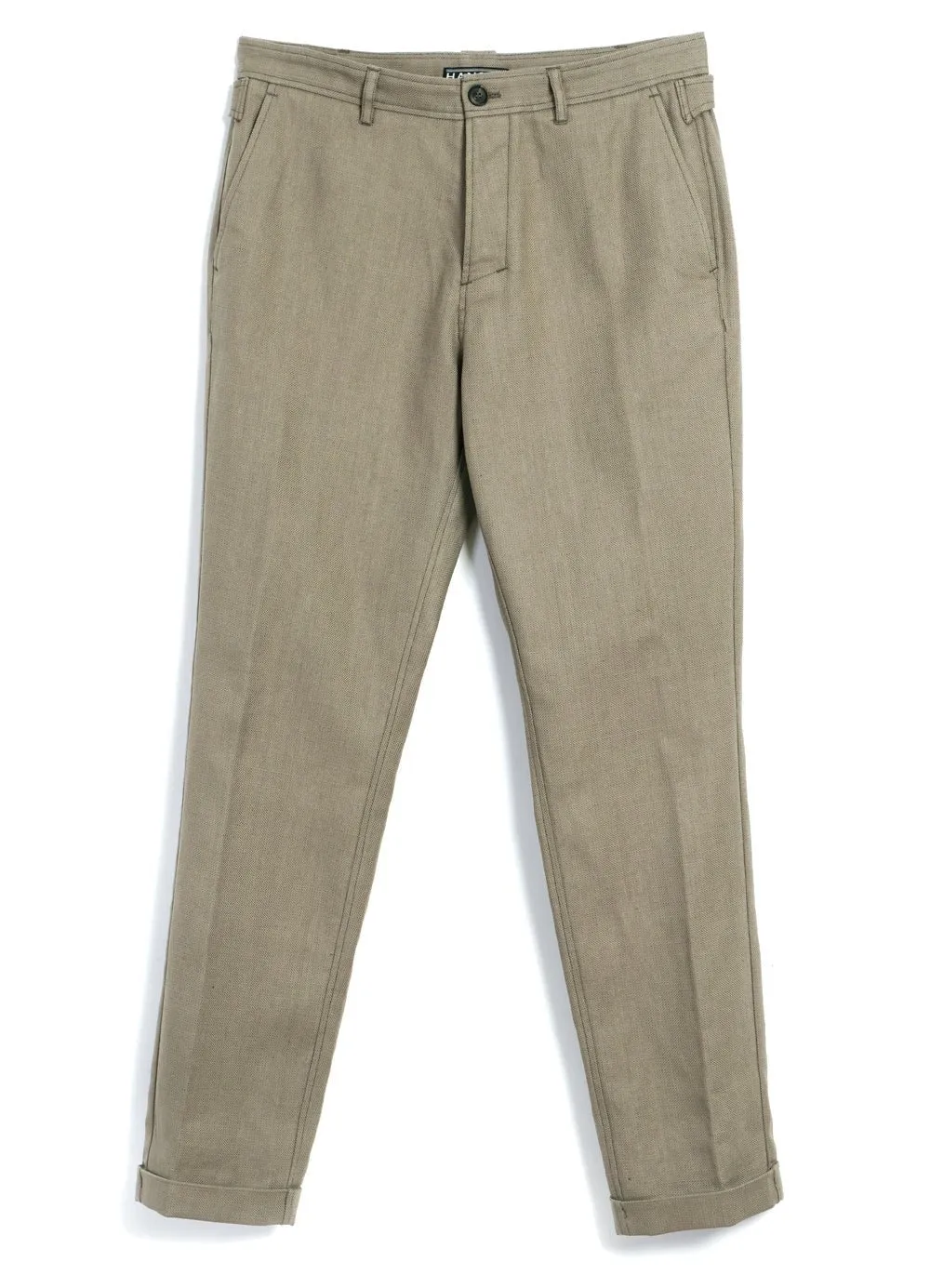 FINN | Side Buckle Regular Trousers | Bay Leaf