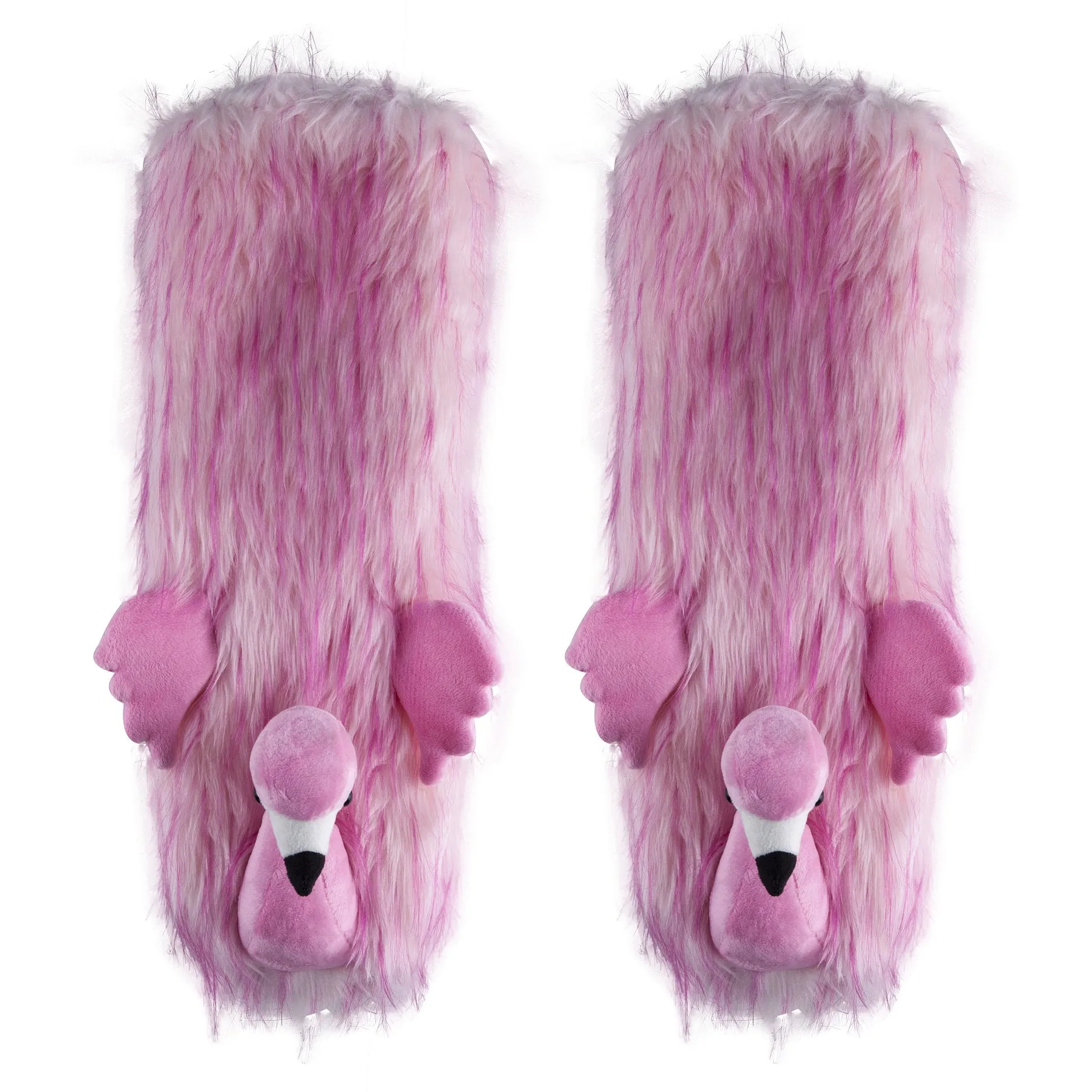 Flamingo Time Plush Slipper Socks