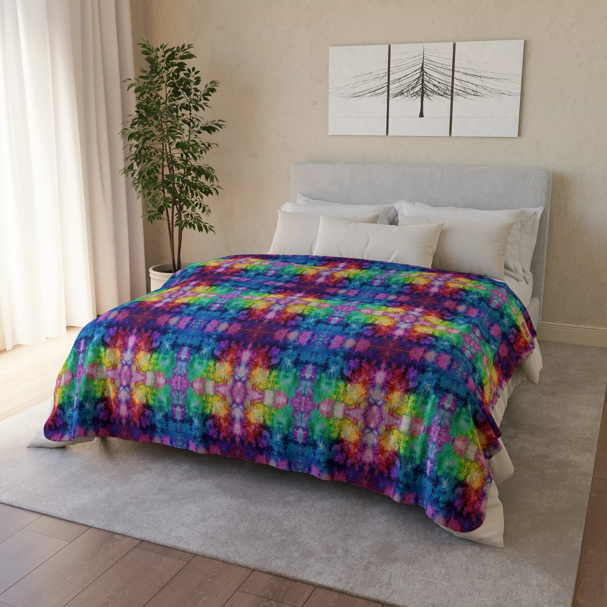 Fleece Sherpa Blanket - Bohemian Dreams