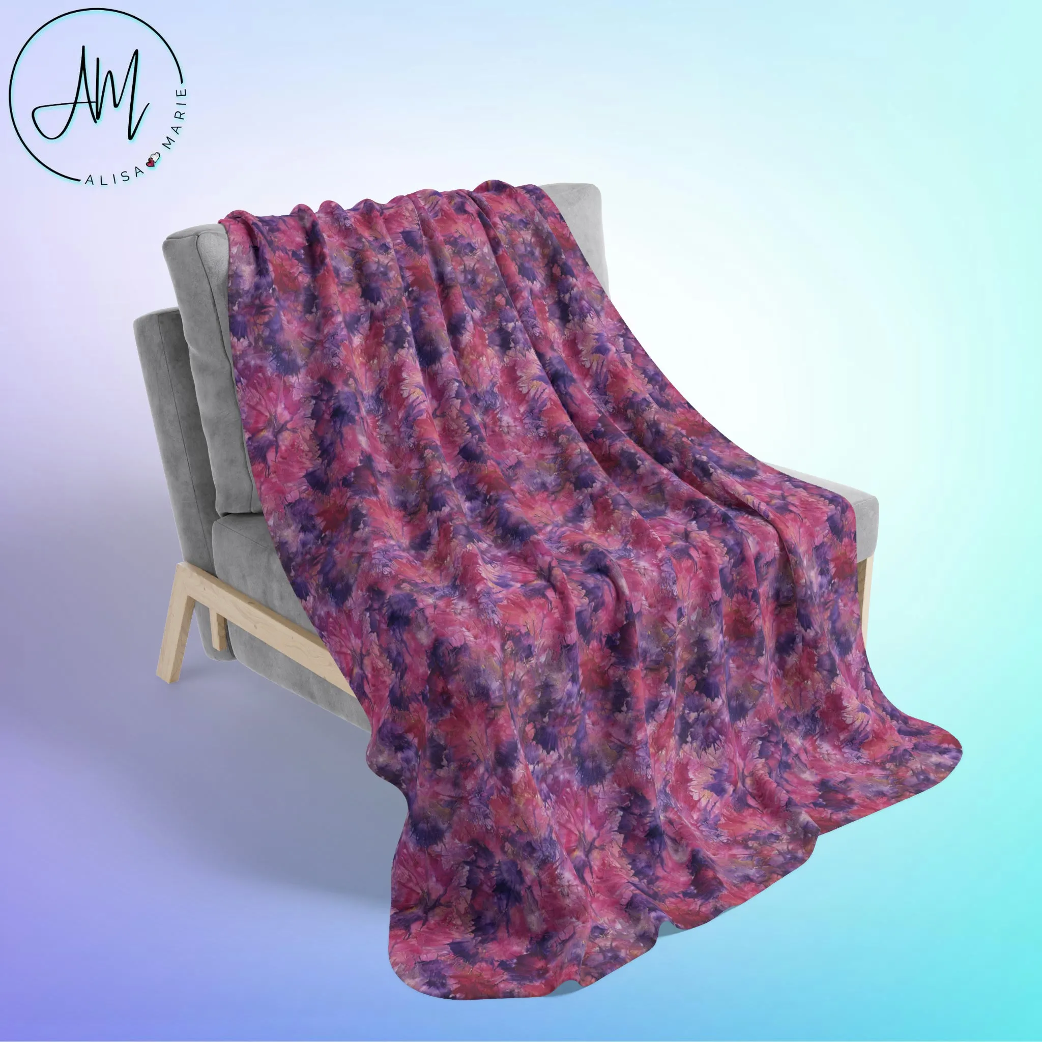 Fleece Sherpa Blanket - Evening Glow