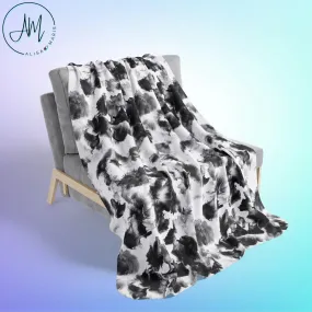 Fleece Sherpa Blanket - Moonlight