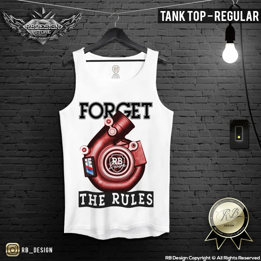 Forget The Rules Men's Turbocharger T-shirt M Power Tank Top MD632 R